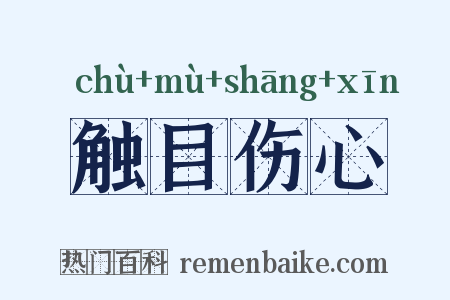 触目伤心是什么意思的图片